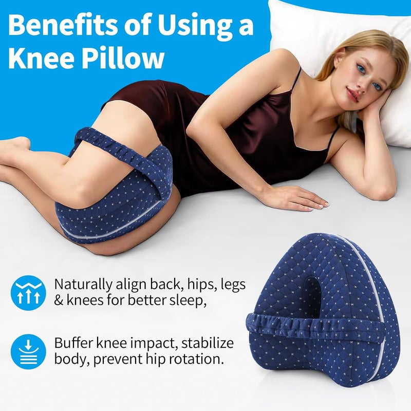 Vertdens Leg Pillow, Knee Pillow for Side Sleepers, Leg Pillows for Sleeping, Knee Cushion for Sleeping,Suitable for Relieving Leg, Back, Knee Pain - Image 5